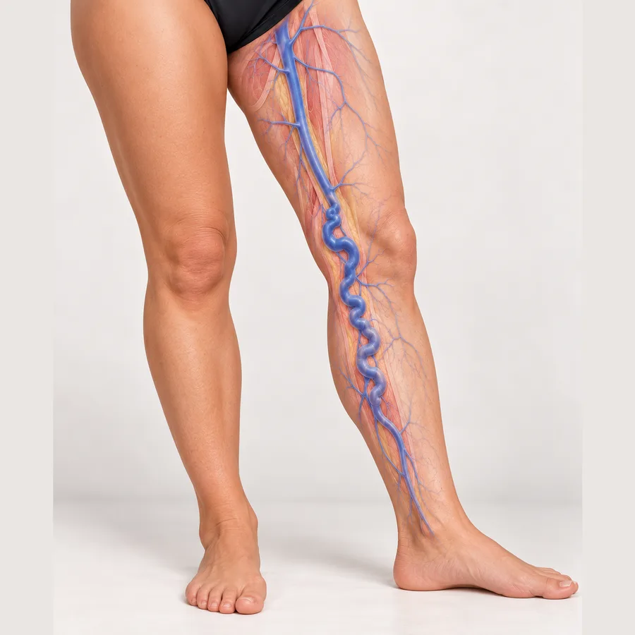 Gamba: vena grande safena